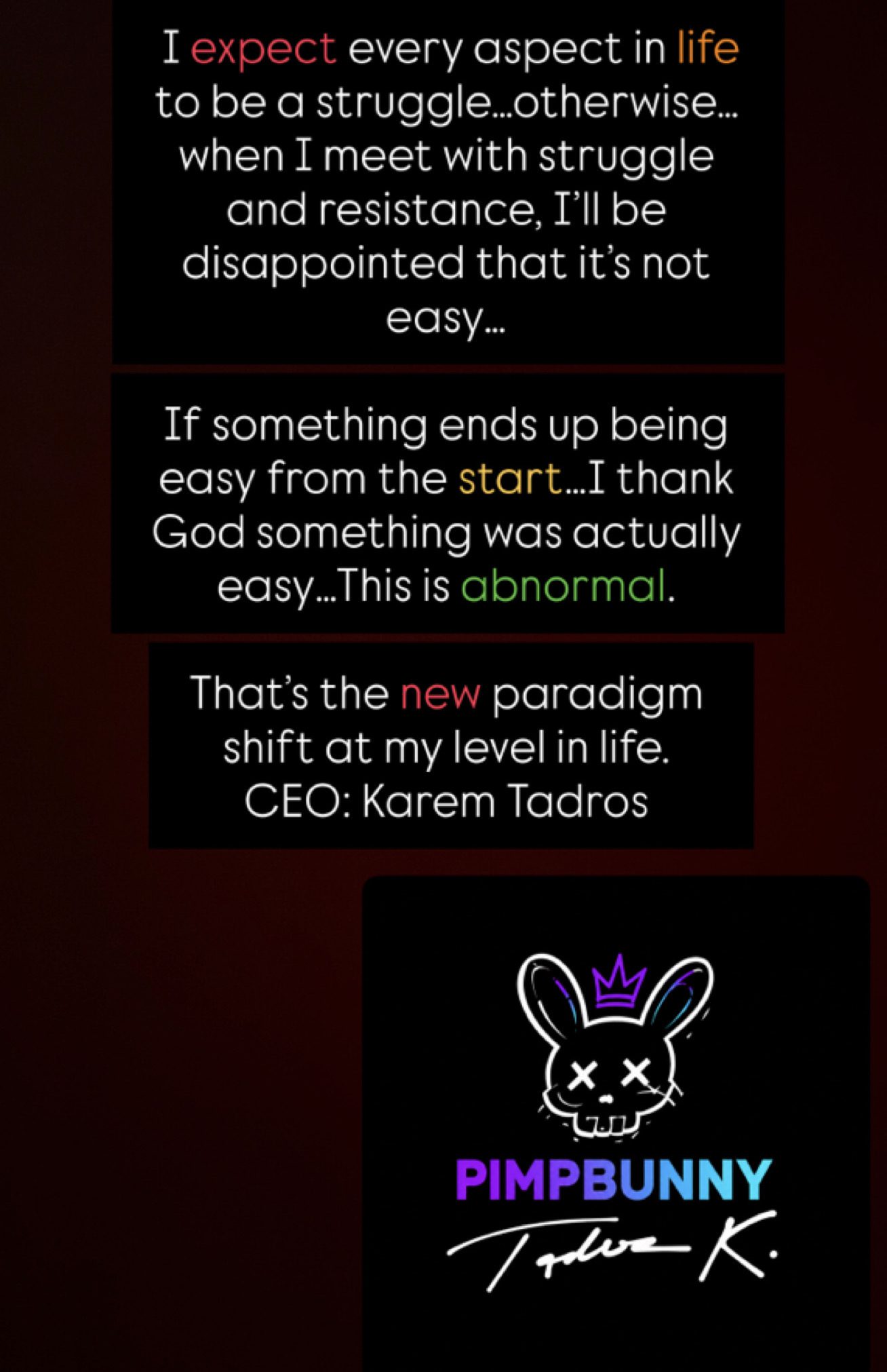 Paradigm Shift Statement
